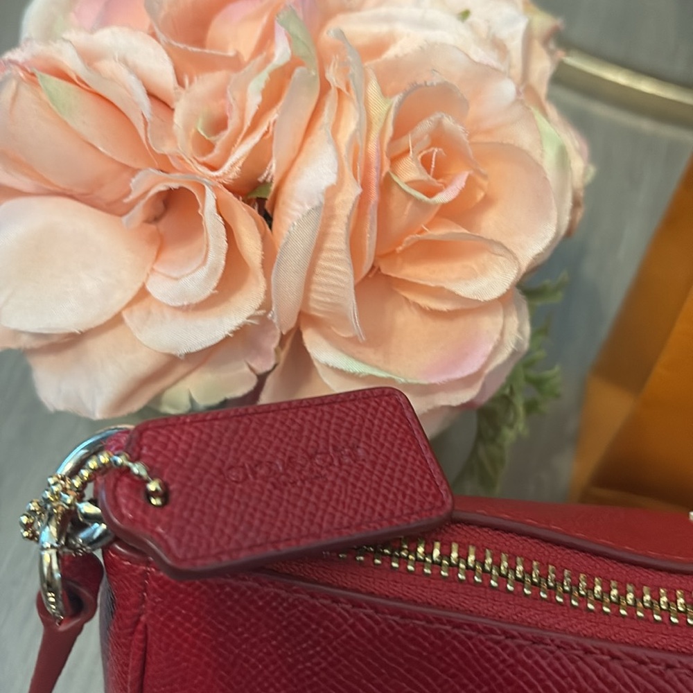Coach Red Crossbody Bag with Gold Hardware - Picture 6 of 13